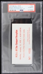1975 NBA All-Star Banquet Reception Full Ticket (PSA Slabbed)