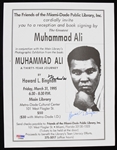 1990s Muhammad Ali World Heavyweight Champion Signed Book Flier (JSA)(PSA/DNA)
