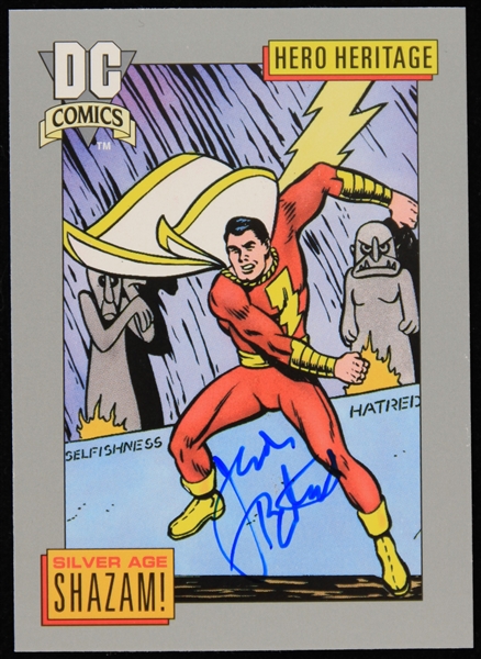 1991 Jackson Bostwick Silver Age Shazam! Signed Card (JSA / Jackson Bostwick LOA)