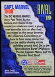 1995 Jackson Bostwick Captain Marvel DC Versus Signed Card (JSA/Bostwick LOA)