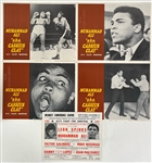 1970-78 Muhammad Ali World Heavyweight Champion Fight Poster & AKA Cassius Clay Lobby Cards - Lot of 5 (Troy Kinunen Collection)
