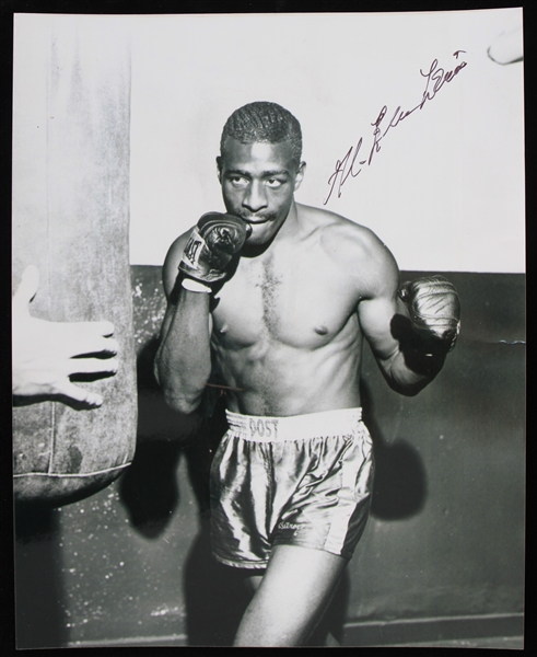 2000s Al "Blue" Lewis Signed 8" x 10" Photo (MEARS LOA/Muhammad Ali Collection)