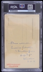 1899-1934 Douglas Fairbanks Robinhood/The Mask of Zorro Signed Postcard (PSA/DNA Slabbed)