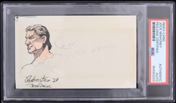 1919-1989 Jock Mahoney Tarzan Signed 3x5 Sketch (PSA/DNA Slabbed)