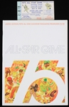1975 MLB All Star Game Souvenir Magazine and Ticket (Lot of 2)
