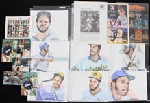 1970's-2000's Cecil Cooper Milwaukee Brewers Photo & Art Work Collection - Lot of 50+