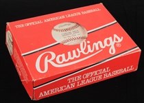 1977-84 Milwaukee Brewers County Stadium Clubhouse Rawlings OAL MacPhail Empty Dozen Baseball Box