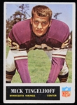 1965 Mick Tingelhoff Minnesota Vikings Philadelphia Trading Card