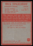 1965 Mick Tingelhoff Minnesota Vikings Philadelphia Trading Card
