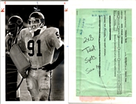 1960s-70s NFL Press Photos Including Ted Albrecht Chicago Bears, Frankie Albert and more (Lot of 18)