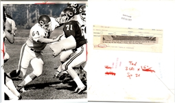 1960s-70s NFL Press Photos Including Ted Albrecht Chicago Bears, Frankie Albert and more (Lot of 18)