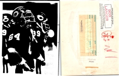 1960s-70s NFL Press Photos Including Ted Albrecht Chicago Bears, Frankie Albert and more (Lot of 18)