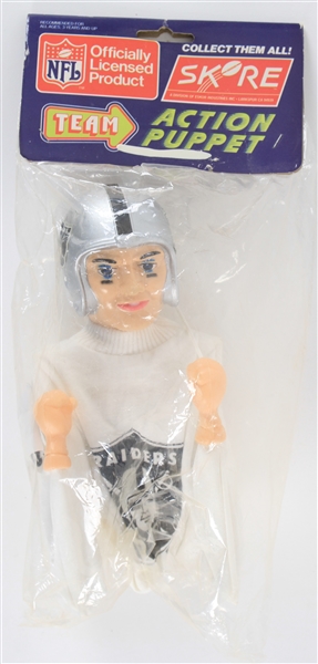 1970s Oakland Raiders MIB Skore Team Action Puppet