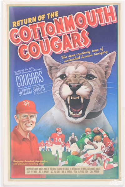 1976 Return of the Cottonmouth Cougars 19x30 Poster