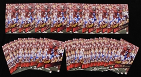 1995 Lee DeRamus Wisconsin Badgers Signed Superior Pix Football Trading Cards - Lot of 34