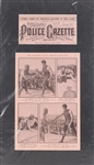 1921 Jack Dempsey Bull Montana National Police Gazette 16" x 26" Matted Display