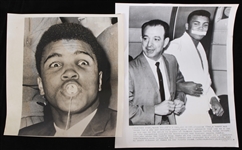 1960's Cassius Clay/Muhammad Ali 7x9 and 8x10 Black and White Photos (Lot of 5) (Troy Kinunen Collection)