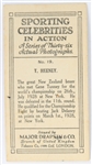 1930 Tom Heeney Major Drapkin & Co. Sporting Celebrities in Action 1 1/4 x 2 1/2 Trading Card 