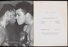 1971 Muhammad Ali Joe Frazier World Heavyweight Championship Title Bout Press Brochure (Troy Kinunen Collection)