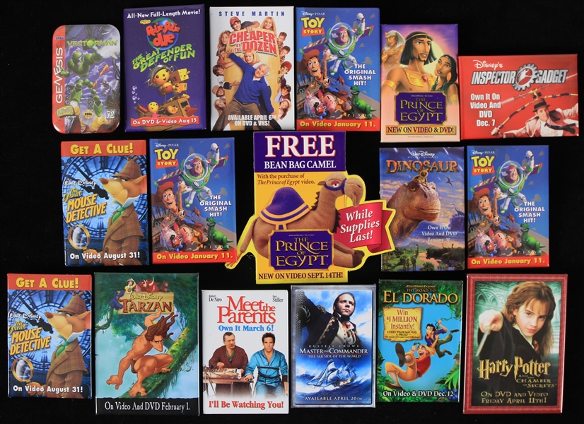 1990s Harry Potter, Toy Story & more 3" Pinback Buttons (Lot of 16)