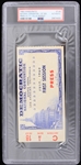 1960 John F. Kennedy Democratic National Convention 1st Session Ticket Stub (PSA Slabbed) 