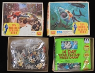1976 Six Million Dollar Man 224 Piece Whitman Puzzles - Lot of 2