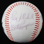 1990's Milwaukee Brewers Multi Signed Coca Cola Team Logo Baseball w/ 10 Signatures Including Robin Yount, Rollie Fingers, Bert Campaneris & More (JSA) 