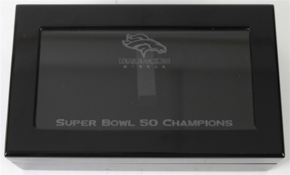 2016 Denver Broncos Super Bowl 50 Champions Super Bowl Ring Display Box