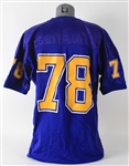 2016 Louis Vasquez Corsicana High School Jersey & Plaque of Recognition - Lot of 2 (MEARS LOA)