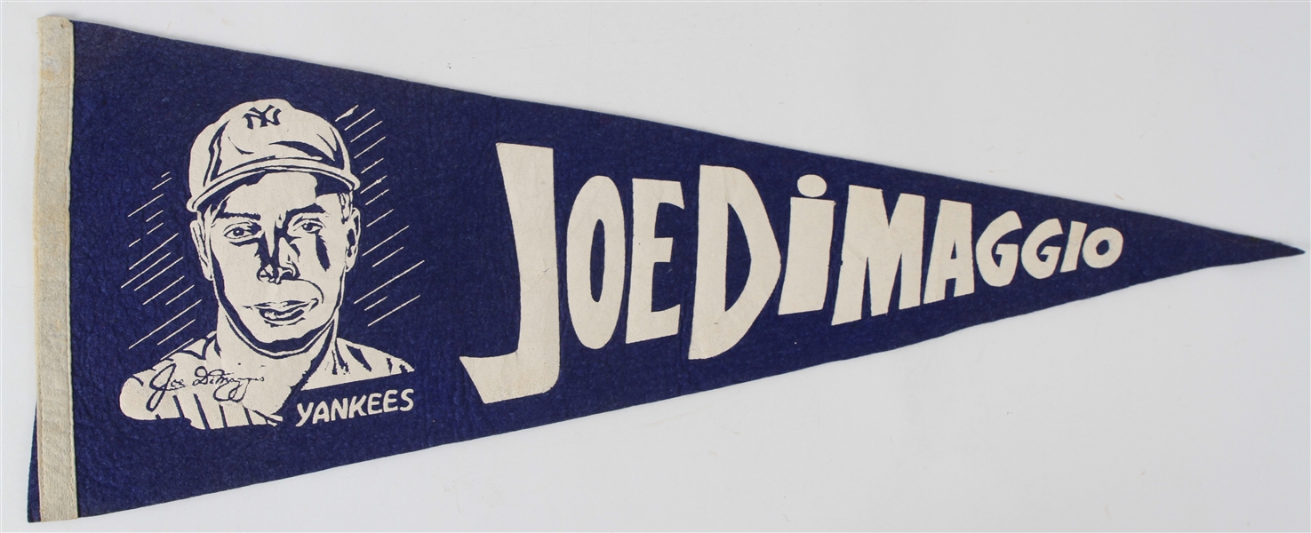 1950s Joe DiMaggio New York Yankees 28" Full Size Pennant