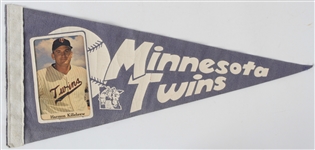 1960s Harmon Killebrew Minnesota Twins 19" Player Photo Pennant