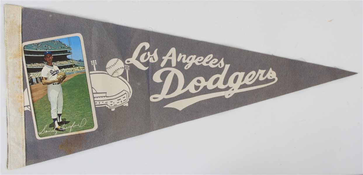 1960s Sandy Koufax Los Angeles Dodgers 19.5" Player Photo Pennant