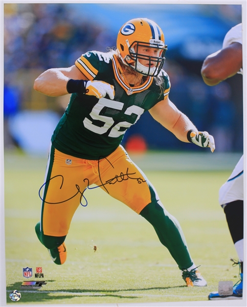 2012 Clay Matthews Green Bay Packers Signed 16" x 20" Photo (JSA)