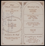 1967 Muhammad Ali World Heavyweight Champion Signed The Old Capitol Club Menu (JSA/Troy Kinunen Collection)