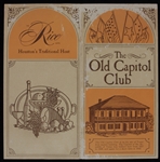 1967 Muhammad Ali World Heavyweight Champion Signed The Old Capitol Club Menu (JSA/Troy Kinunen Collection)