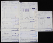 1976 Milwaukee Brewers Signed Sheraton Royal Hotel Invoices - Lot of 25 w/ Robin Yount, Bob Uecker, Harvey Kuenn & More (JSA)
