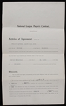 1920 Charlie Hollocher Chicago Cubs Signed National League Player's Contract (JSA)