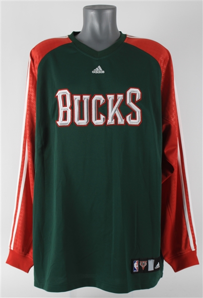 Milwaukee Bucks Adidas Retail Long Sleeve Warm Up Jersey