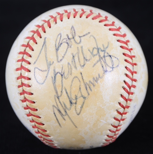 1977 Mike Schmidt Philadelphia Phillies Signed ONL Feeney Baseball (JSA)