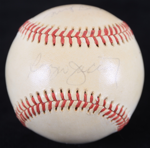 1976 Reggie Jackson Baltimore Orioles Signed OAL MacPhail Baseball (JSA)
