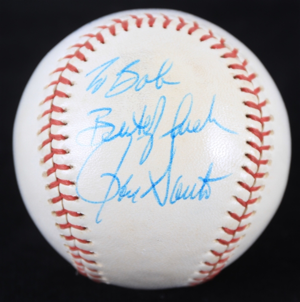1976 Ron Santo Chicago White Sox Signed OAL MacPhail Baseball (JSA)