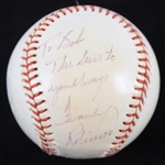 1976 Frank Robinson Cleveland Indians Signed OAL MacPhail Baseball (JSA)