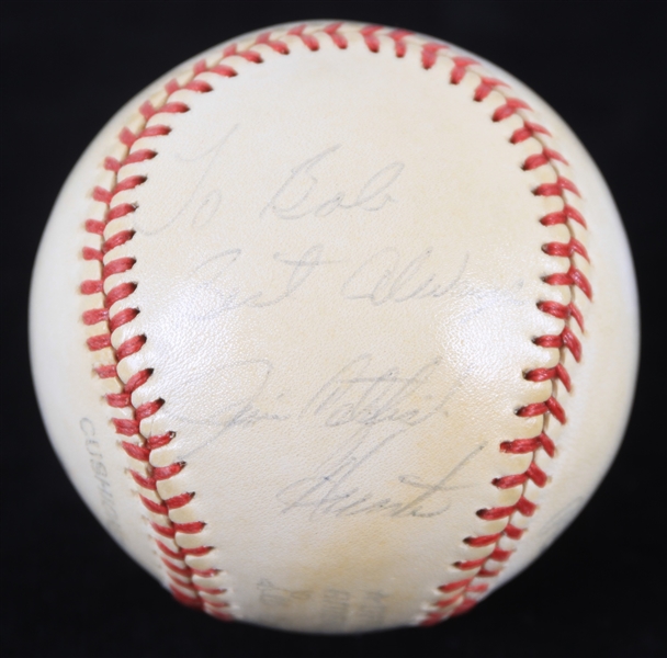 1977 Catfish Hunter New York Yankees Signed OAL MacPhail Baseball (JSA)
