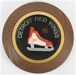 1970s Detroit Red Wings 14" Circular Hockey Skate Wall Display
