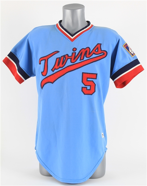 1978 Roy Smalley Minnesota Twins Game Worn Road Jersey (MEARS A10)