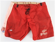 1990s Detroit Red Wings Game Worn Uniform Shorts (MEARS LOA)
