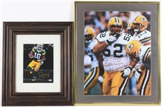 1990s-2000s Green Bay Packers Signed Framed Photos Including Bart Starr & Jordy Nelson (Lot of 7)(JSA)