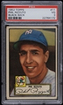 1952 Phil Rizzuto New York Yankess Topps Trading Card Black Back #11 (PSA Slabbed)