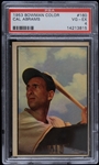 1953 Cal Abrams Pittsburgh Pirates Bowman Color Trading Card #160 (PSA Slabbed)