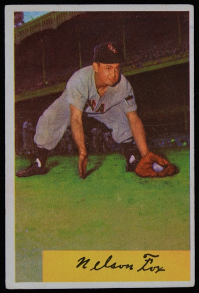 1954 Nellie Fox Chicago White Sox Bowman Trading Card #6